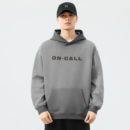 【棉质】【DQ】大依优型大码男士连帽卫衣300斤秋冬新款美式复古印花水洗做旧渐变潮流百搭连帽卫衣宽松休闲上衣 商品图5