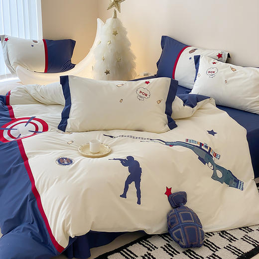 【清仓140元/套】40支全棉水洗棉四件套 四季可用卡通男孩纯棉套件【不支持退换货】 商品图4