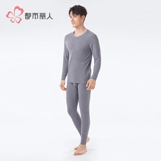 都市丽人保暖内衣AB面暖阳绒男士保暖衣长袖长裤保暖衣套装FWH1A6 商品图2