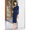 剩S 米思阳2026春季知性通勤风修身连衣裙商务OL修身显瘦中长款西装裙女4311 商品缩略图3