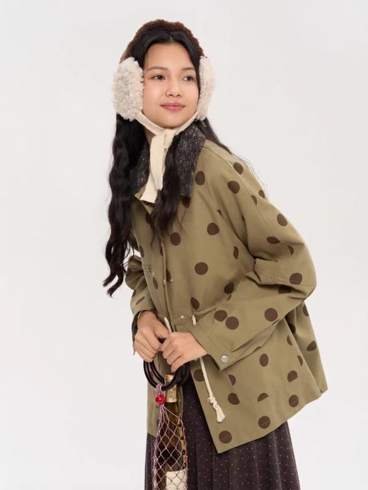 heris/H53109/巴恩风廓形感 立体弯刀袖夹克 商品图3