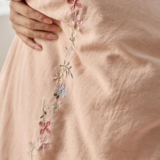 超柔裸感贴身天丝棉麻四件套 天丝+棉+亚麻无印风简约套件 商品图12