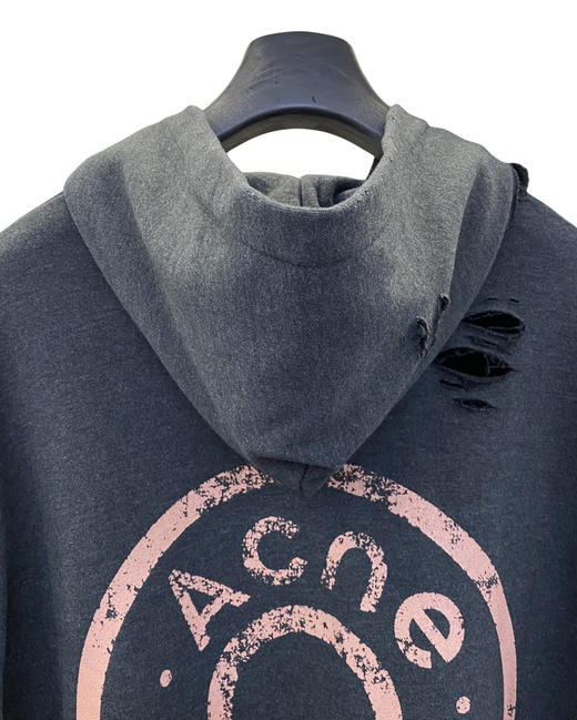 女款印花破洞连帽卫衣外套001 商品图2