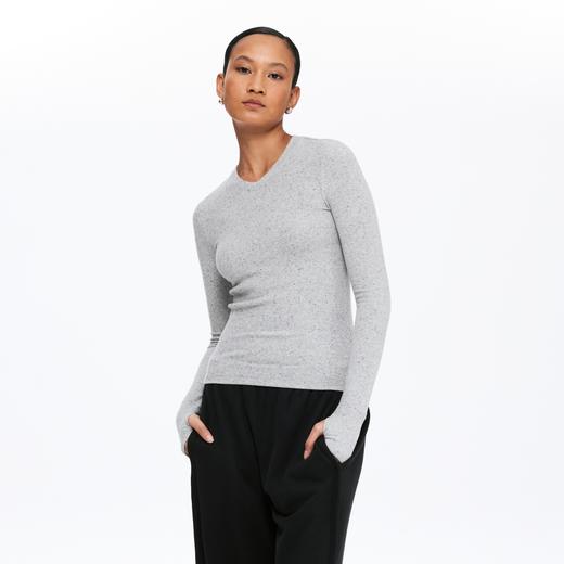 oneup小V领磨毛长袖 商品图3