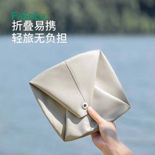 FaSoLa户外可叠水盆野营钓鱼轻量脸盆外出住酒店便携式水盆 商品图5