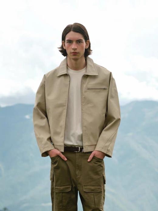 Evistub/E-4QWT698/底特律三色皮衣机车夹克 商品图0