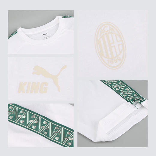 小李子:PUMA彪马AC米兰运动训练休闲短袖T恤成人男782609 24 商品图3