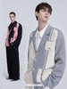 TIWILLTANG启世录"星罗"黑白拼接层次针织西装休闲开衫外套男薄款 商品缩略图1