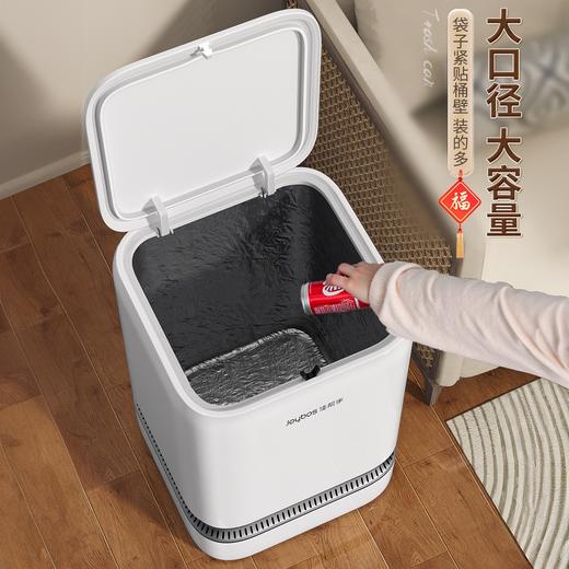 【免充电自吸套袋垃圾桶！】新款卫生间家用垃圾桶 厕所专用带盖大容量客厅厨房纸篓，告别脏手触碰，垃圾袋紧贴桶壁，超大容量💪轻松搞定全家垃圾 商品图3