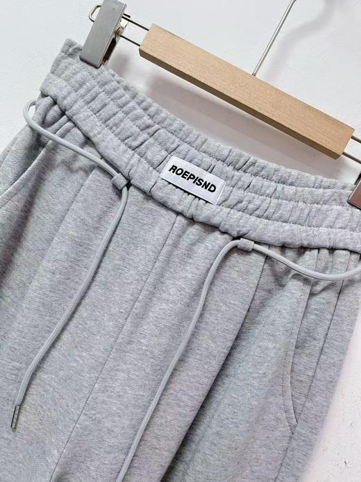 【秋上新】专卖店品质～813灰色毛圈腰带直筒卫裤-喜出 商品图2