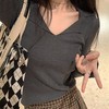 【69.9元两件！Polo领针织衫，一件穿三季！】大v领超显瘦，极简风单品，单穿内搭都合适 商品缩略图4