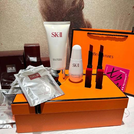 D090431满满的情人节礼物仪式感~面膜橙色蝴蝶结礼盒 商品图5