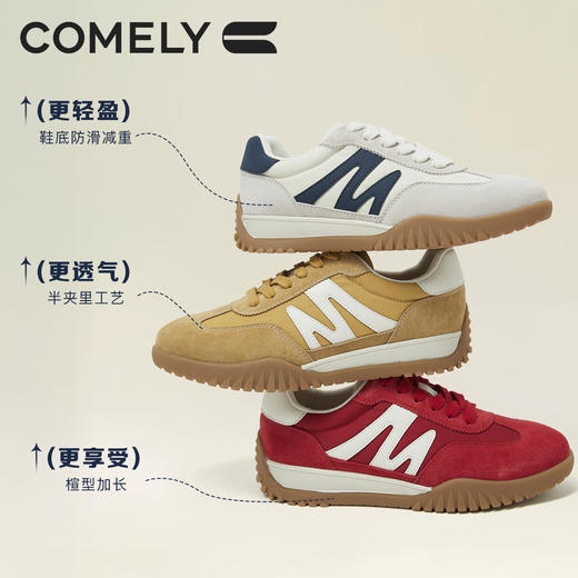 康莉KNJS5D016复古情侣款休闲德训阿甘鞋男女同款鞋运动鞋小白鞋 商品图0