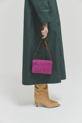 HERBERT LE MINI BEA VELOURS - 玫红色