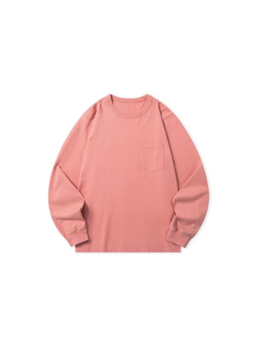 Evistub/E-4DCX926/成衣染作旧打底长袖Tee（卡其绿色实物偏棕色，存在色差） 商品图0