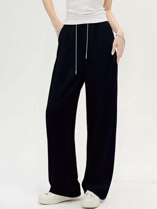 【超值特卖】9221秋季黑色简约休闲裤直筒裤-喜出 商品图1