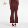 乔万尼2025新品两色百搭修身复古感微喇裤ED3F235 商品缩略图4