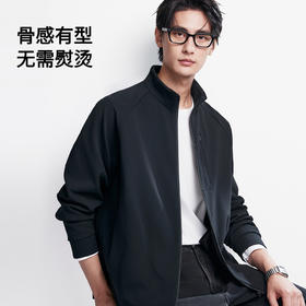 棉仓362808002-5系插肩袖立领软壳夹克男士外套 秋季轻量运动通勤休闲外套