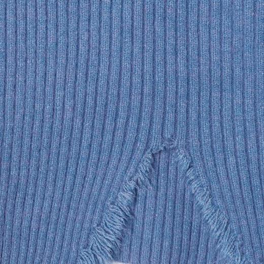 72500SDSA男士秋冬新款痞帅男装纯色polo领毛衣下摆流苏设计百搭针织衫 商品图3