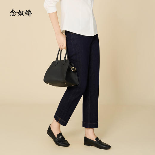 【商场同款】CNT5924 “ 藏肉小直筒裤 ” 原色牛仔 复古有质感 裤长适配任何日常搭配 牛仔小直筒裤 商品图5