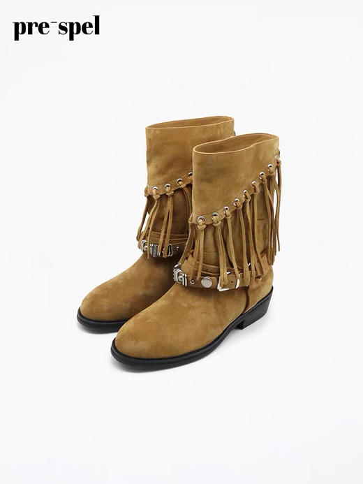 流苏波西米亚短靴 商品图4