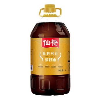 仙餐牌食用油 四川风味压榨菜籽油 5L /粮油调味 /食用油 /菜籽油 商品图4