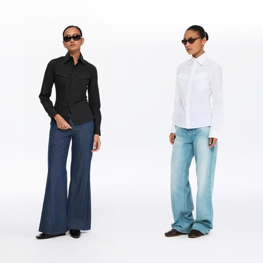 oneup口袋收腰衬衫 商品图4