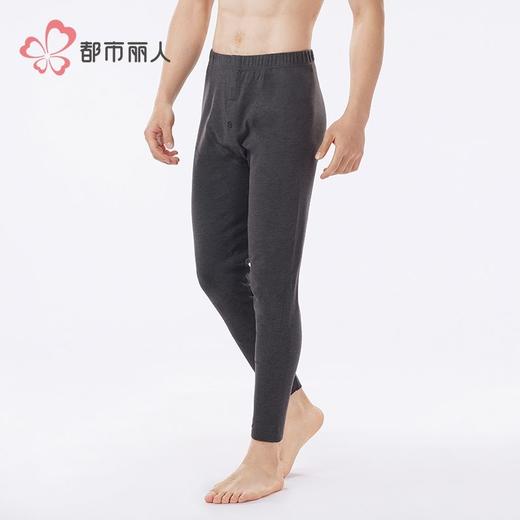 都市丽人打底裤男士保暖裤云彩绒单层打底裤中九分裤男裤FLH4A9 商品图2