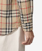 【新品特惠秒】Burberry博柏利 FW25 经典格纹棉质翻领长袖单排扣衬衫 男款 米色 80705771 商品缩略图3