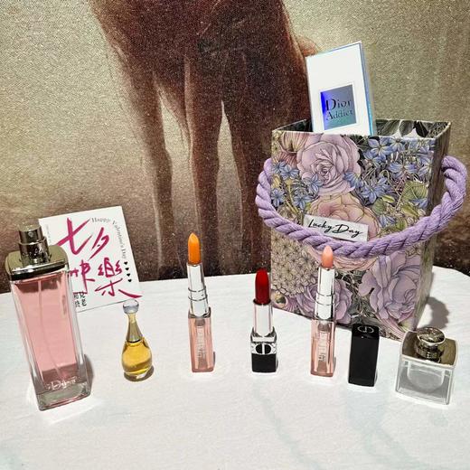 D090430紫色莫奈花园手拎礼盒香水口红套装 商品图0