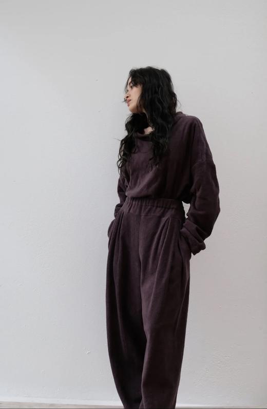 elsa esturgie石墨灰棉阔腿裤 商品图5