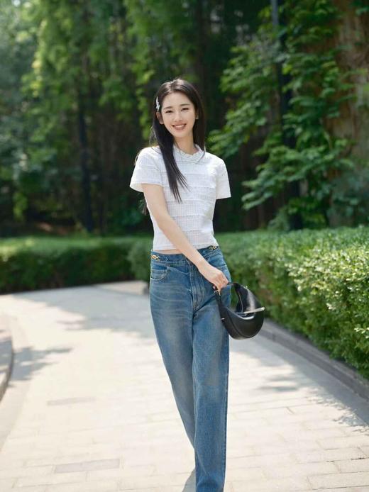 TY323-CELINE赛琳 FW22 Margaret 水洗直筒牛仔裤 女款 蓝色 (PG*MM) 商品图3