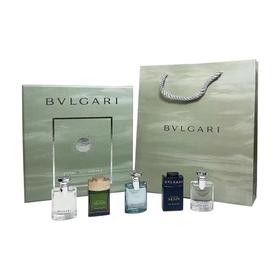 【领券到手价128元】宝格丽BVLGARI 大吉岭茶香水小样五件套5ml*5#夜幽#极致#原版#黑绅士#城市森林 到26年1-3月