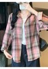 【秋上新】吉妮品牌 002A粉色格子衬衫-喜出 商品缩略图2