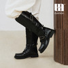 duimian对面褶影双扣骑士长靴复古方头 商品缩略图2