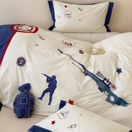 【清仓140元/套】40支全棉水洗棉四件套 四季可用卡通男孩纯棉套件【不支持退换货】 商品图3