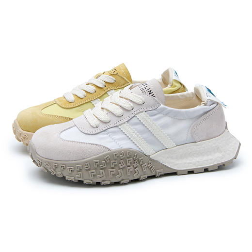 西遇芭蕾德训鞋女新款秋季百搭配裙子厚底小白鞋休闲运动鞋子V1857138 商品图4