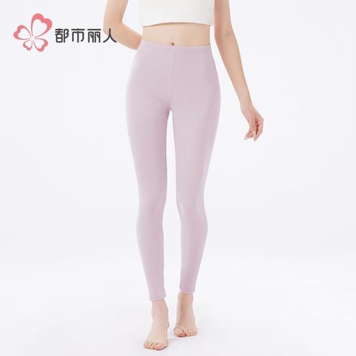 都市丽人打底裤女士保暖裤阳离子罗纹绒单层薄九分女裤LLH4A3 商品图1