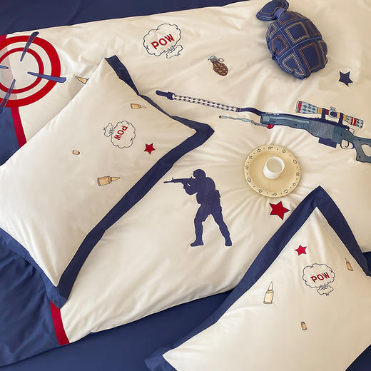 【清仓140元/套】40支全棉水洗棉四件套 四季可用卡通男孩纯棉套件【不支持退换货】 商品图2