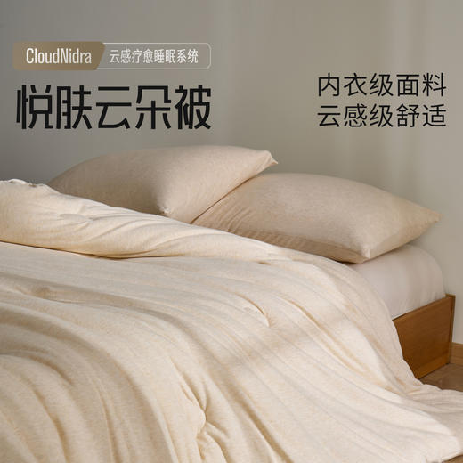 【软到你心坎】高品质悦肤云朵被 绵羊毛桑蚕丝内衣级别亲肤面料专CloudNidra纤维吸湿排汗 商品图0