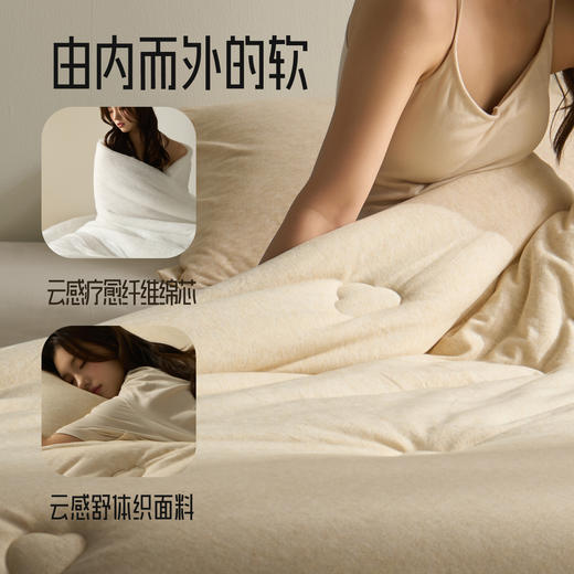 【软到你心坎】高品质悦肤云朵被 绵羊毛桑蚕丝内衣级别亲肤面料专CloudNidra纤维吸湿排汗 商品图1