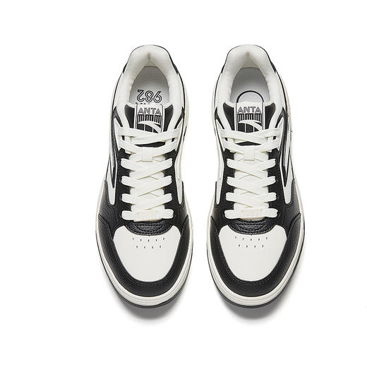 安踏982丨经典撞色平底板鞋女2025秋季新款小白鞋运动鞋122548066 商品图1