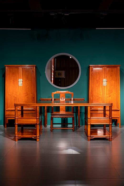 红桥红  家具严选  缅甸花梨（大果紫檀）  【书房搭配】 商品图0