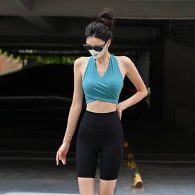 【限时秒】YOGACODE【火树银花系列】一体式运动百搭性感美背吊带透气瑜伽服背心DZBZ045