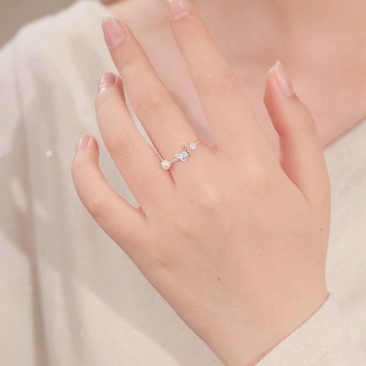 卡蒂罗/KADER  蝴蝶絮语女戒 在逃公主系列 小众设计蝴蝶镂空镶嵌闪锆简约大气开口戒 ins温柔气质创意百搭 商品图2