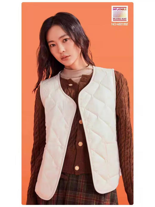 反季福利❗️气绒款/100%绵羊毛马甲男女款！秒杀市面同款，五防功能性面料，防风、防水、防钻、防坨、防污！大牌同款绗缝工艺！气绒版可轻柔模式机洗，羊毛版建议手洗 商品图1