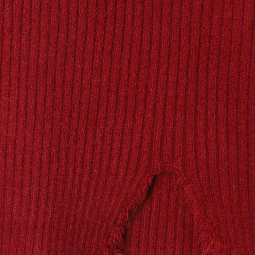 72500SDSA男士秋冬新款痞帅男装纯色polo领毛衣下摆流苏设计百搭针织衫 商品图2