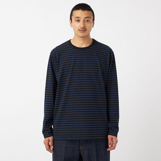 nanamica COOLMAX Stripe Jersey L/S 男女款透气干爽条纹长袖T恤 商品图0