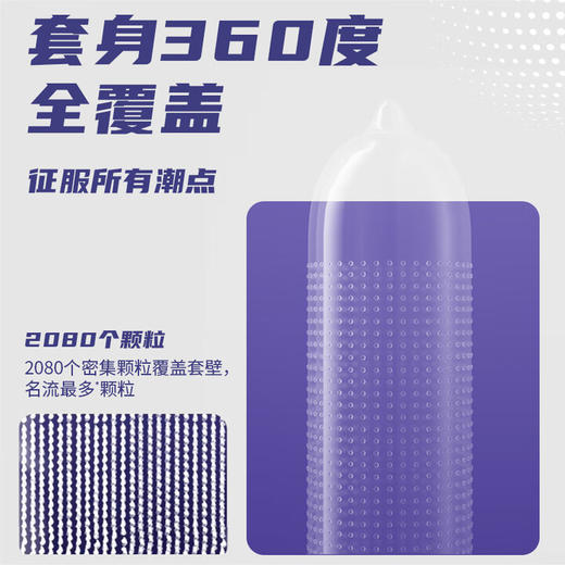 名流避孕套G点大颗粒型52mm+避孕套凸点螺纹型52mm成人情趣计生用品 商品图4