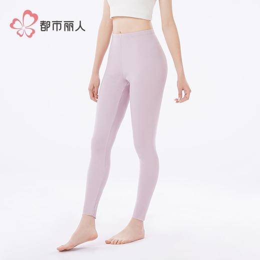 都市丽人打底裤女士保暖裤阳离子罗纹绒单层薄九分女裤LLH4A3 商品图2